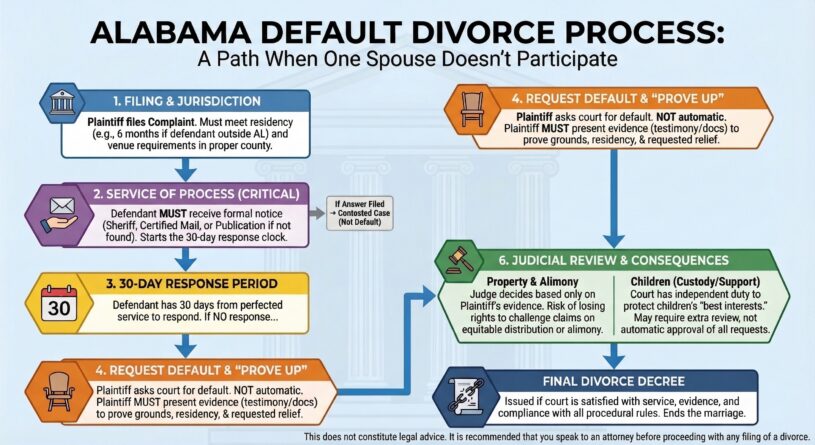 Alabama Default Divorces