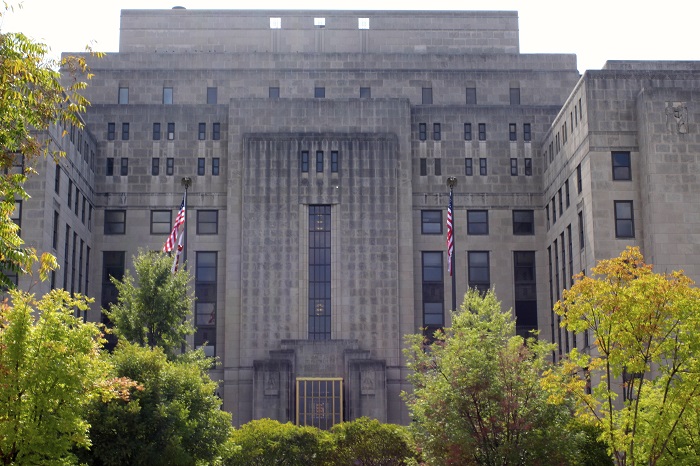 Jefferson County Courthouse in Birmingham, Alabama, where property deeds are recorded in the probate office