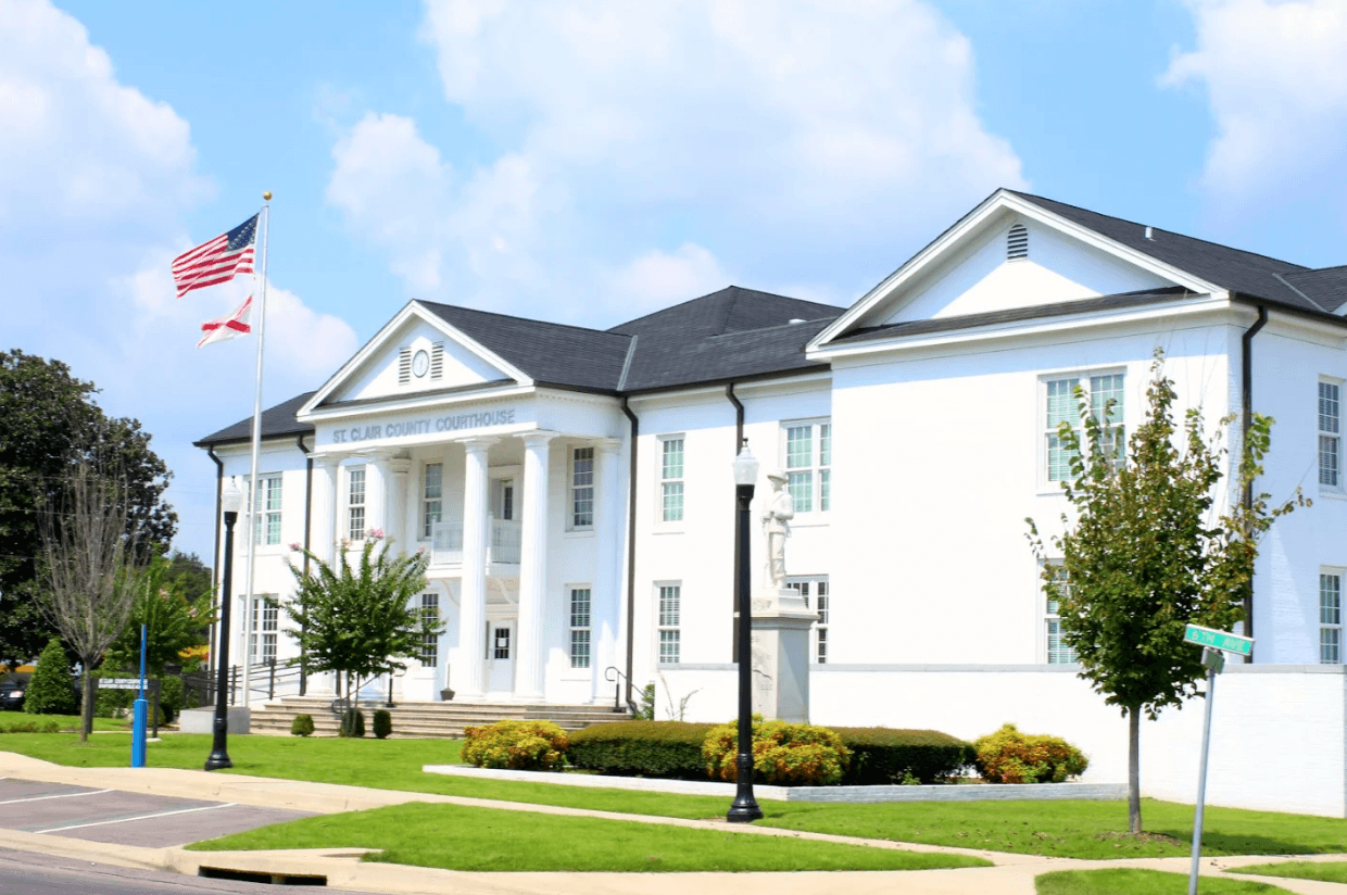 An Alabama county courthouse where a party can be ordered to sign a deed after a divorce