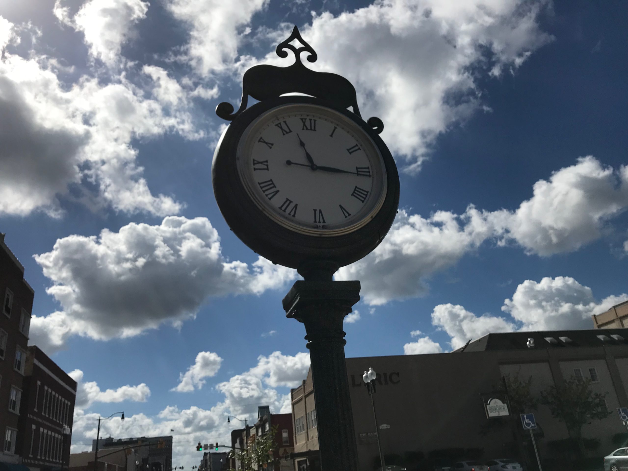 Downtown Anniston clock tower near the Calhoun County Courthouse — The Harris Firm LLC Calhoun County divorce attorneys